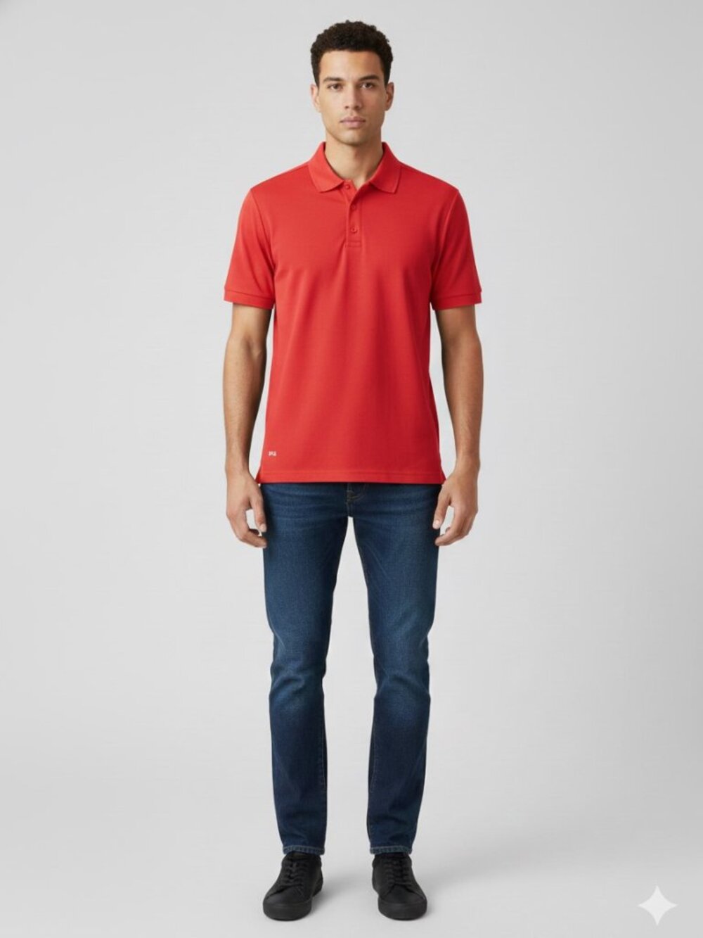Fila Sport Golf Shirt Red Medium